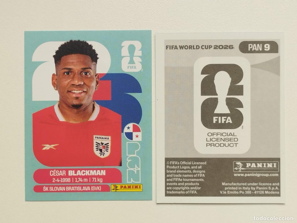 Cromos de F&uacute;tbol: CROMO STICKER WORLD CUP 2026 MUNDIAL 26 PANINI PANAMA PAN9 PAN 9 BLACKMAN