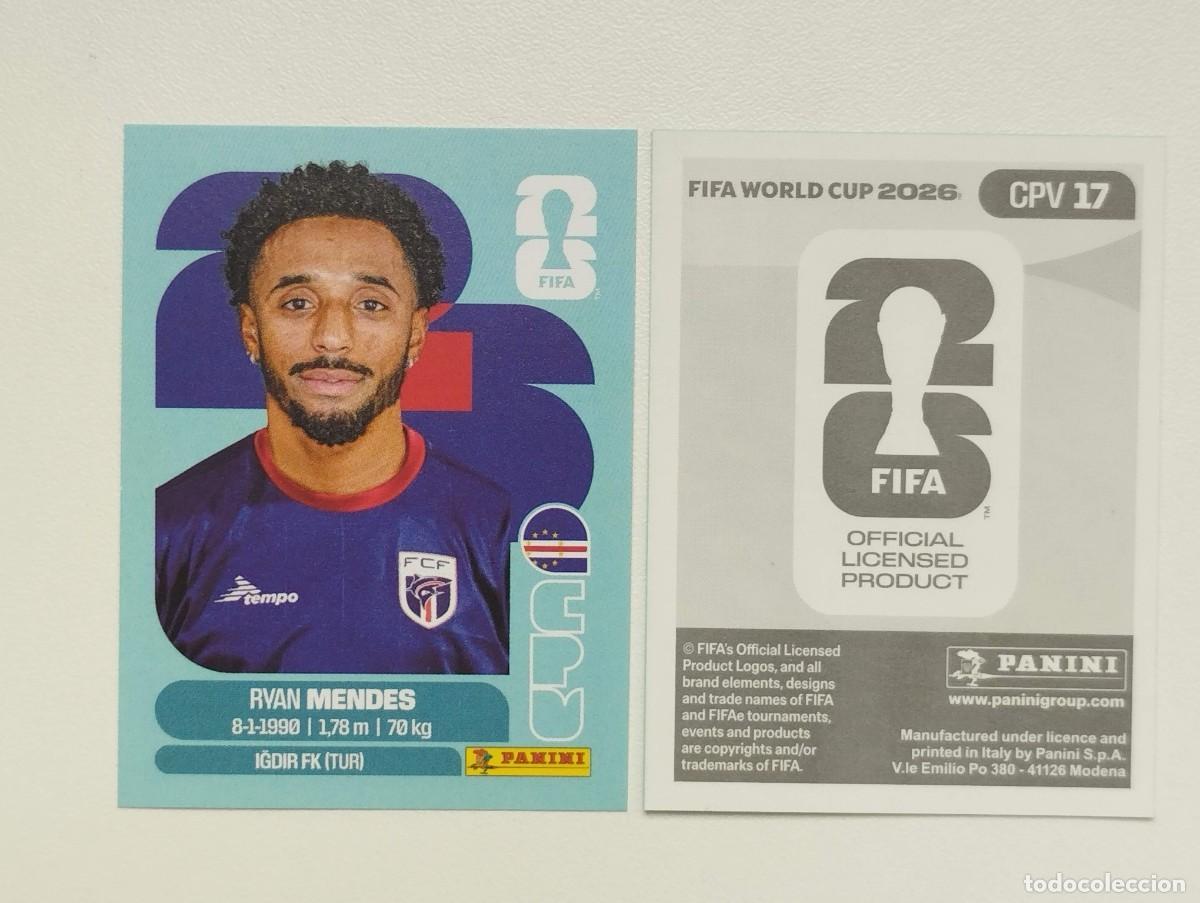 Cromos de F&uacute;tbol: CROMO STICKER WORLD CUP 2026 MUNDIAL 26 PANINI CABO VERDE CPV17 CPV 17 RYAN MENDES