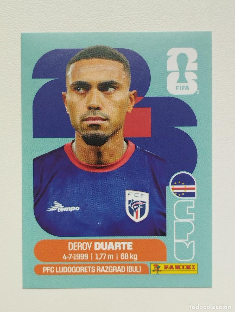 Cromos de F&uacute;tbol: CROMO STICKER WORLD CUP 2026 MUNDIAL 26 PANINI CABO VERDE CPV14 CPV 14 DEROY DUARTE