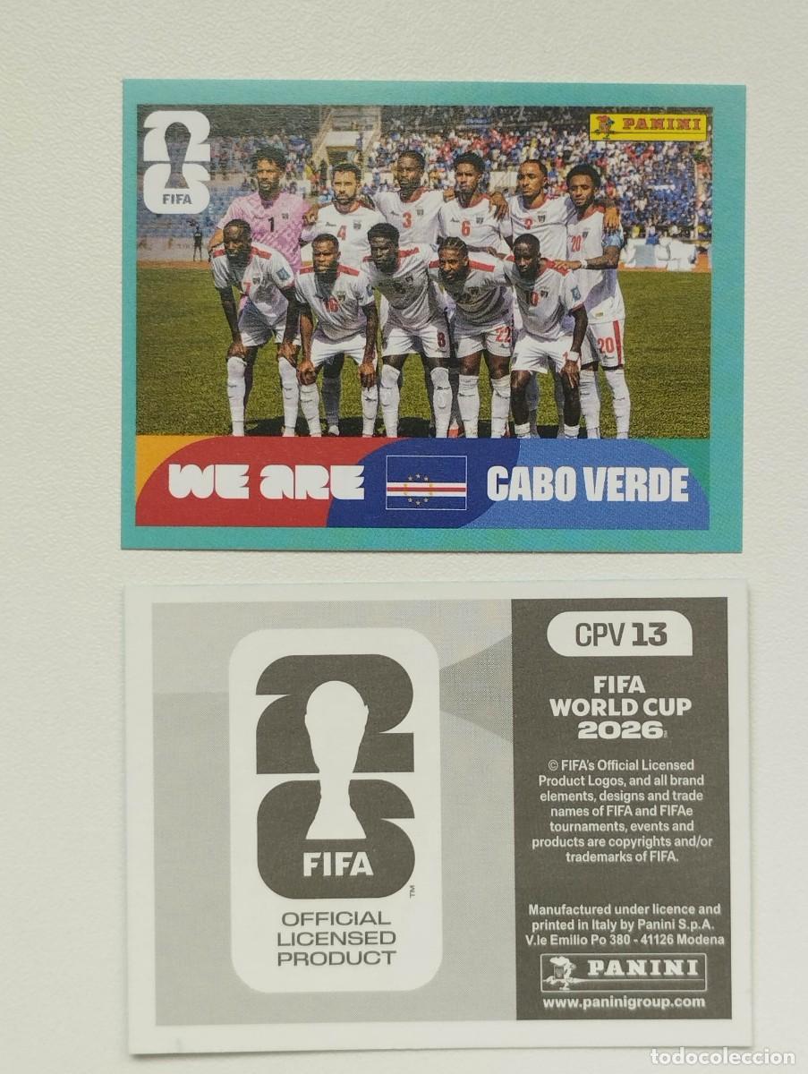 Cromos de F&uacute;tbol: CROMO STICKER WORLD CUP 2026 MUNDIAL 26 PANINI CABO VERDE CPV13 CPV 13 PLANTILLA ALINEACION