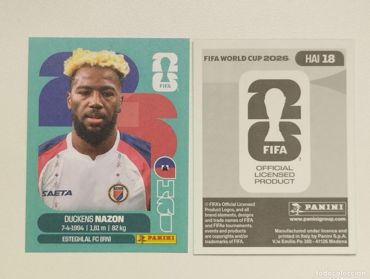 Football Stickers: CROMO STICKER WORLD CUP 2026 MUNDIAL 26 PANINI HAITI DUCKENS HAI18 HAI 18 NAZON