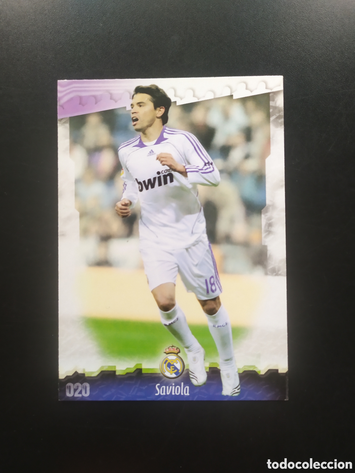 Cromos de F&uacute;tbol: Mundicromo fichas Liga 2008 2009 08 09 Saviola n&deg; 20 Real Madrid