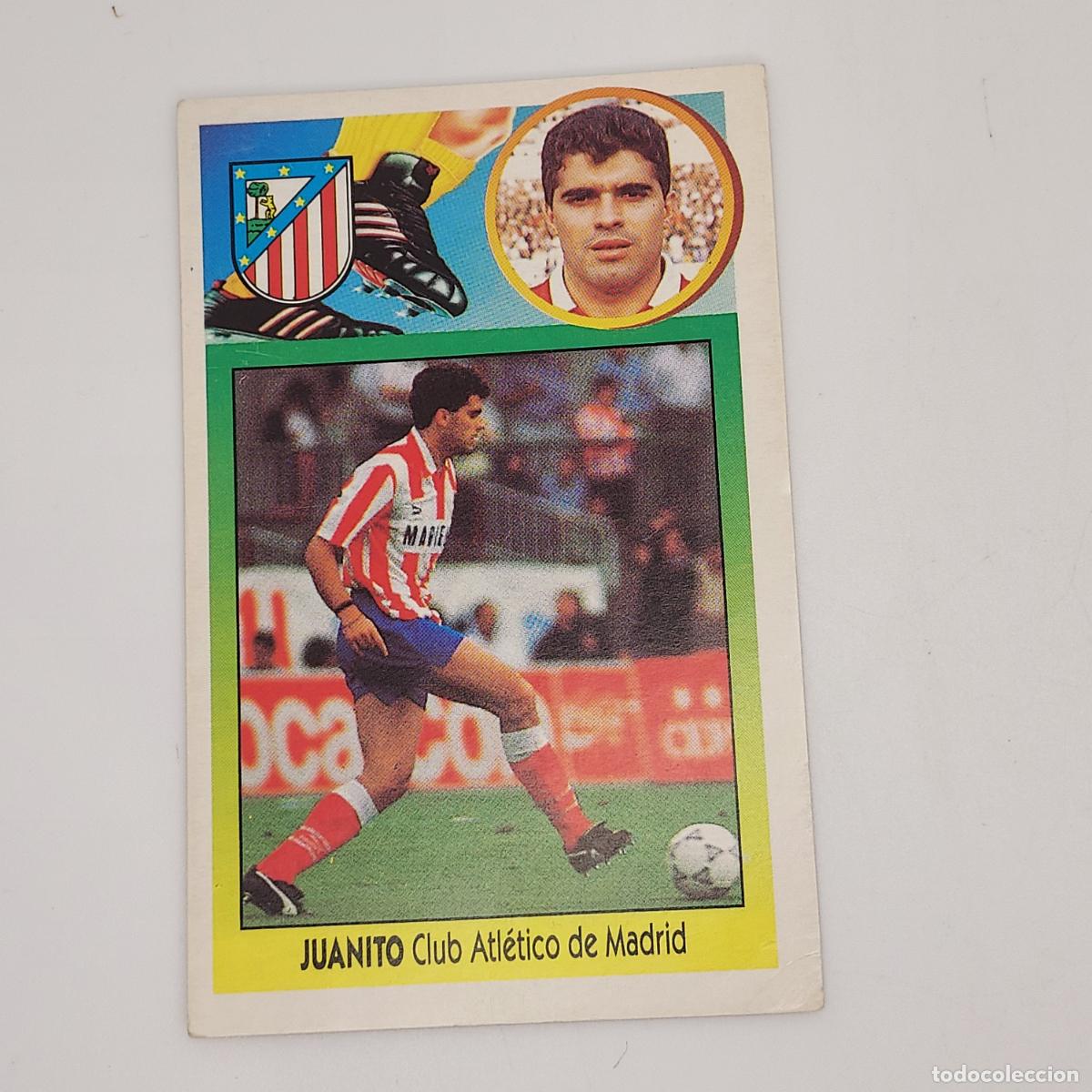 Cromos de F&uacute;tbol: CROMO JUANITO CLUB ATLETICO DE MADRID 1993 1994 93 94 EDICIONES ESTE CARTON SIN PEGAR