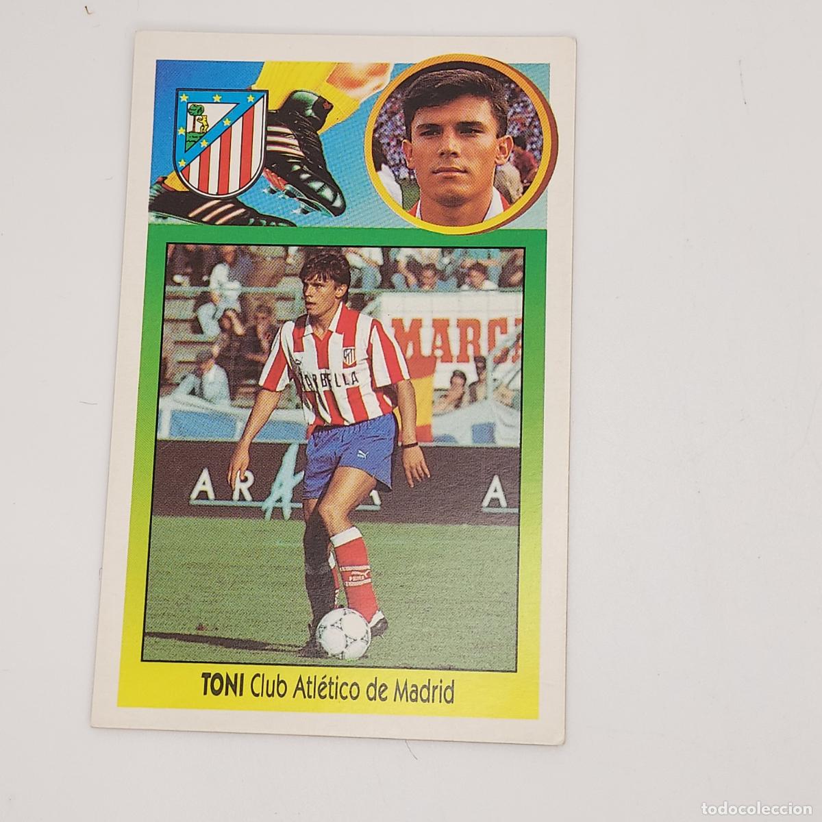 Figurine di Calcio: CROMO TONI CLUB ATLETICO DE MADRID 1993 1994 93 94 EDICIONES ESTE CARTON SIN PEGAR