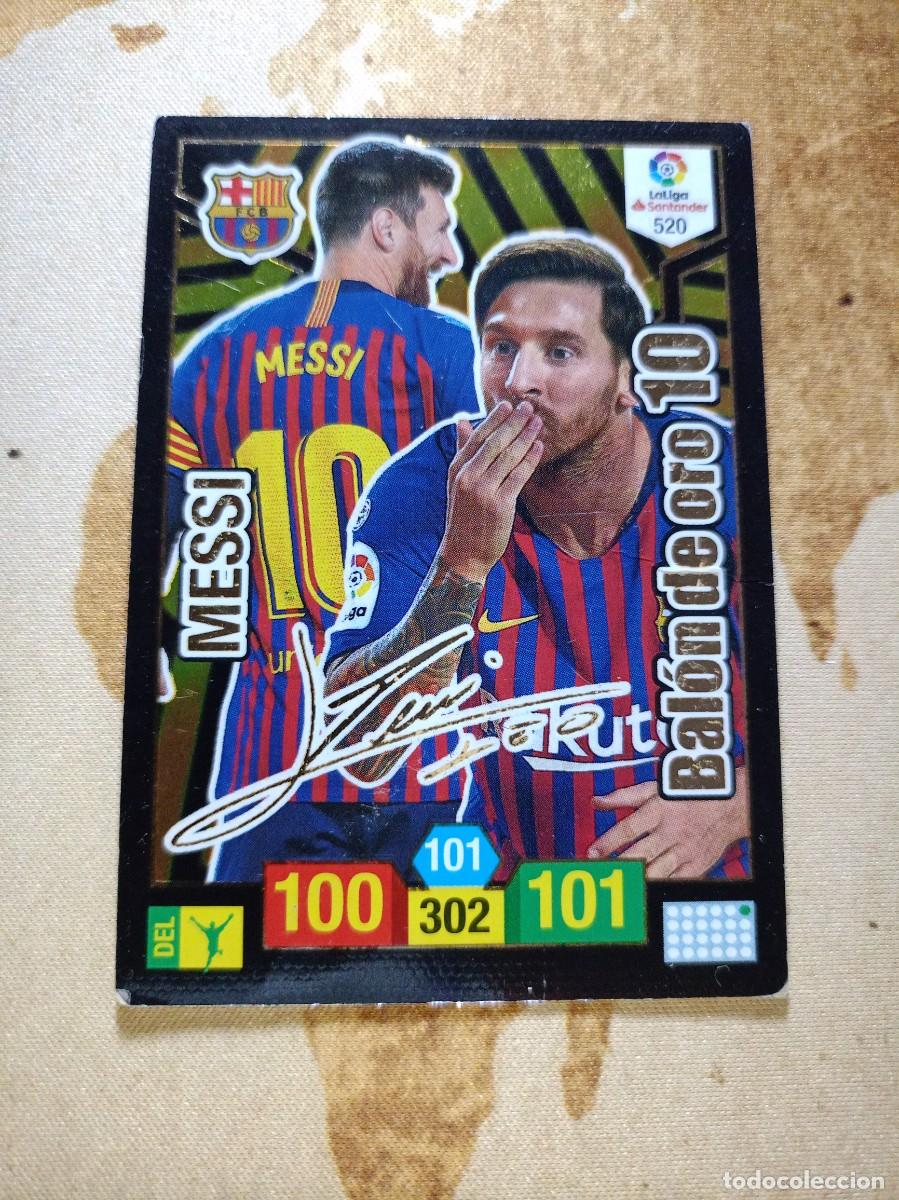 Figurine di Calcio: # Bal&oacute;n de oro 10 520 MESSI Adrenalyn 2018-19