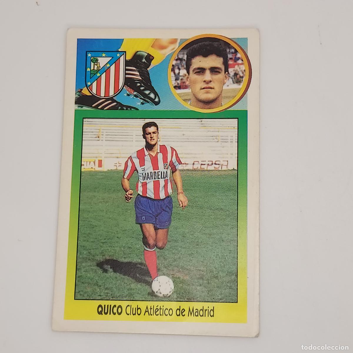 Figurine di Calcio: CROMO QUICO CLUB ATLETICO DE MADRID 1993 1994 93 94 EDICIONES ESTE CARTON SIN PEGAR