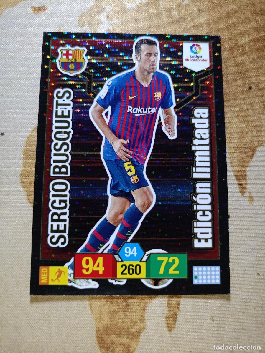 Football Stickers: # Edici&oacute;n limitada SERGIO BUSQUETS Adrenalyn 2018-19