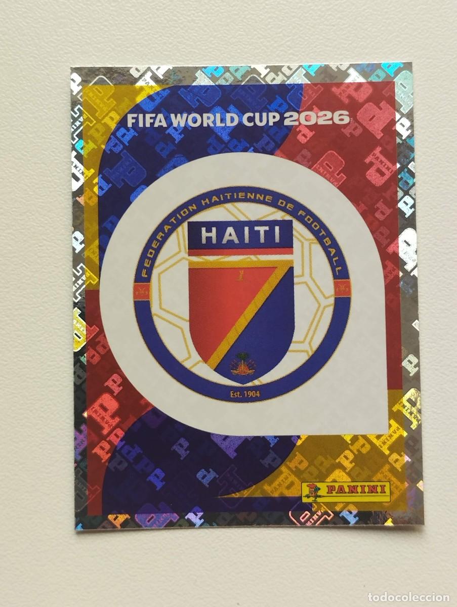 Football Stickers: CROMO STICKER WORLD CUP 2026 MUNDIAL 26 PANINI HAITI DUCKENS HAI1 HAI 1 ESCUDO