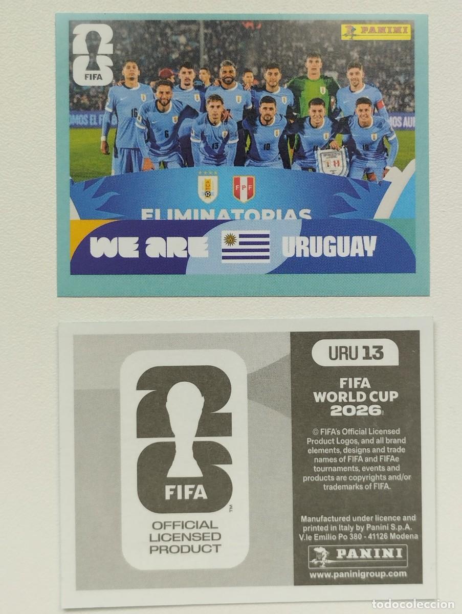 Football Stickers: CROMO STICKER WORLD CUP 2026 MUNDIAL 26 PANINI URUGUAY URU13 URU 13 PLANTILLA ALINEACION