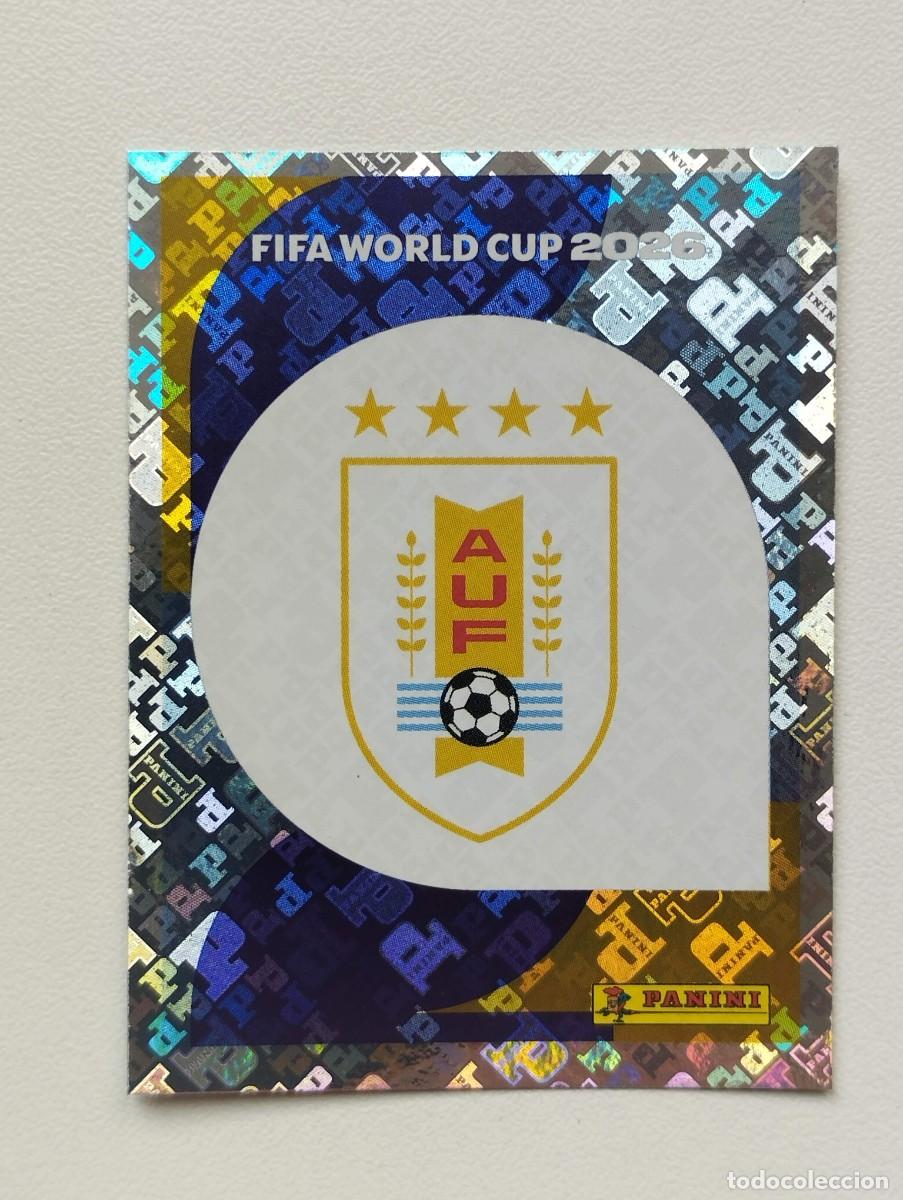 Cromos de F&uacute;tbol: CROMO STICKER WORLD CUP 2026 MUNDIAL 26 PANINI URUGUAY URU1 URU 1 ESCUDO