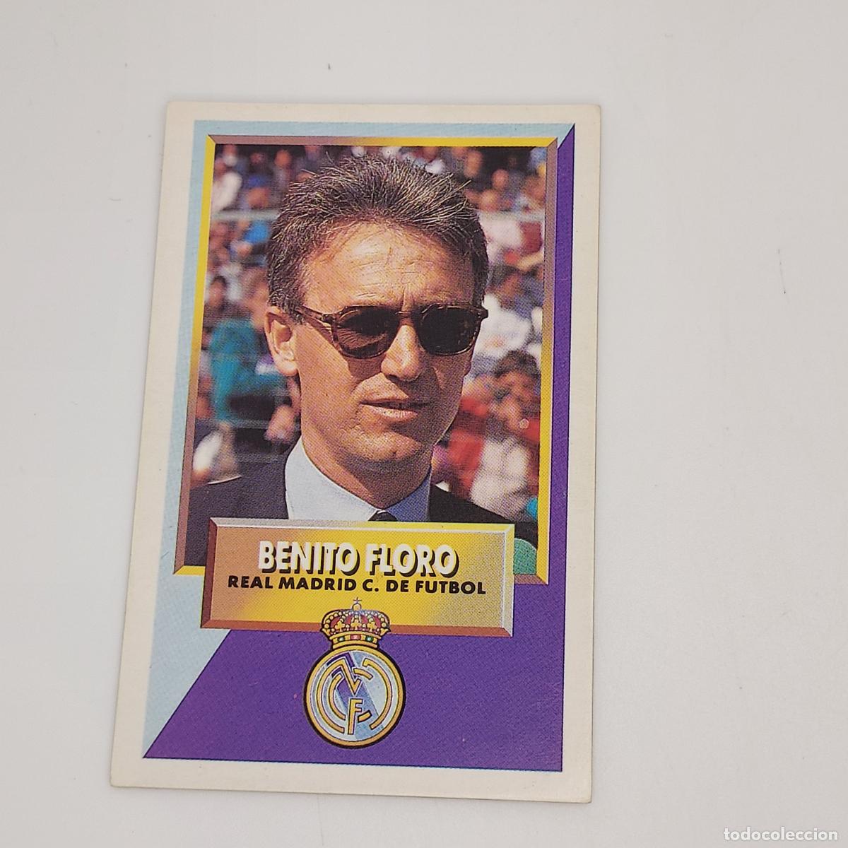 Cromos de F&uacute;tbol: CROMO BENITO FLORO REAL MADRID 1993 1994 93 94 EDICIONES ESTE CARTON SIN PEGAR