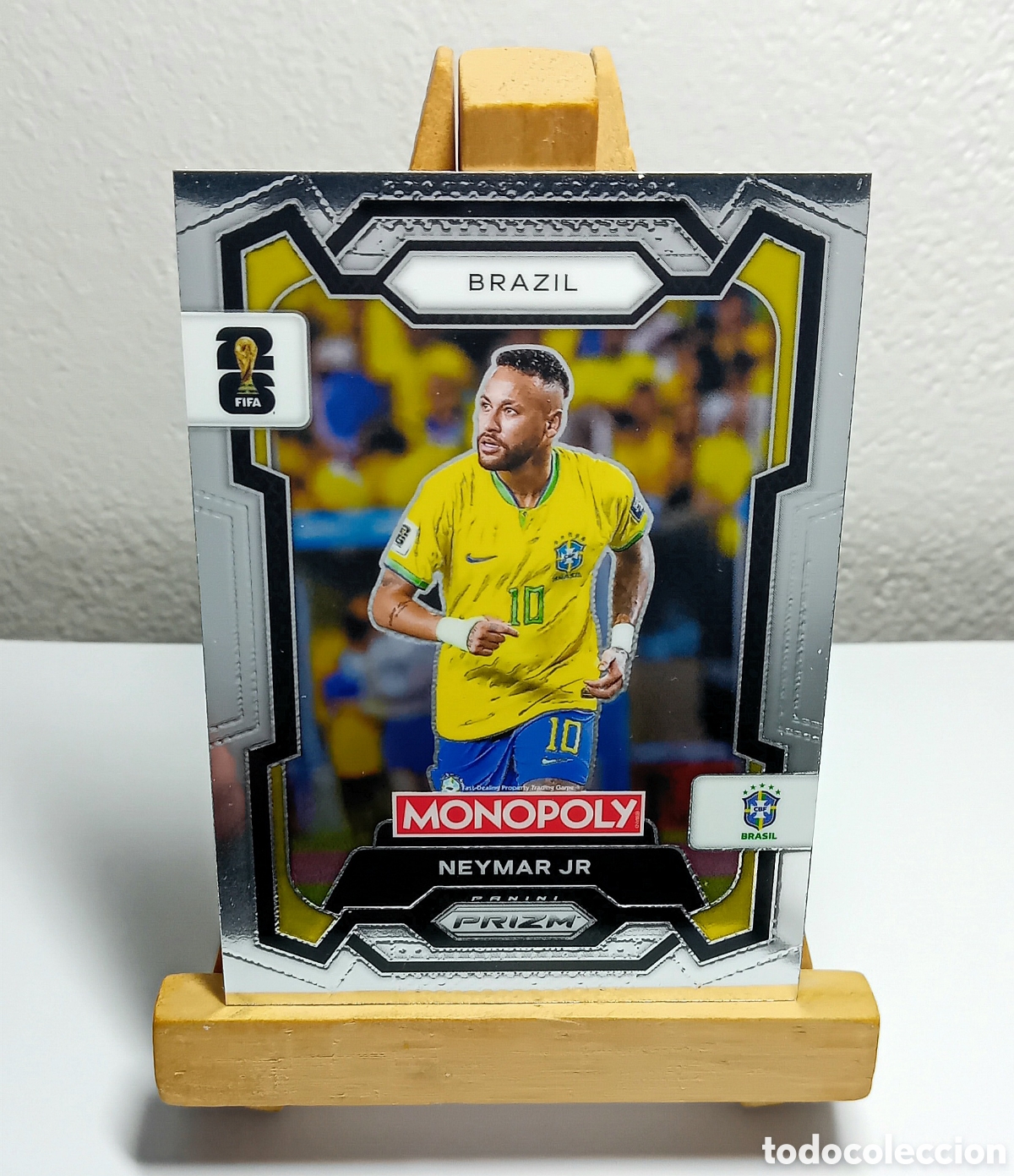 Football Stickers: NEYMAR JR 2026 BRASIL MONOPOLY PRIZM PANINI N&deg;15.