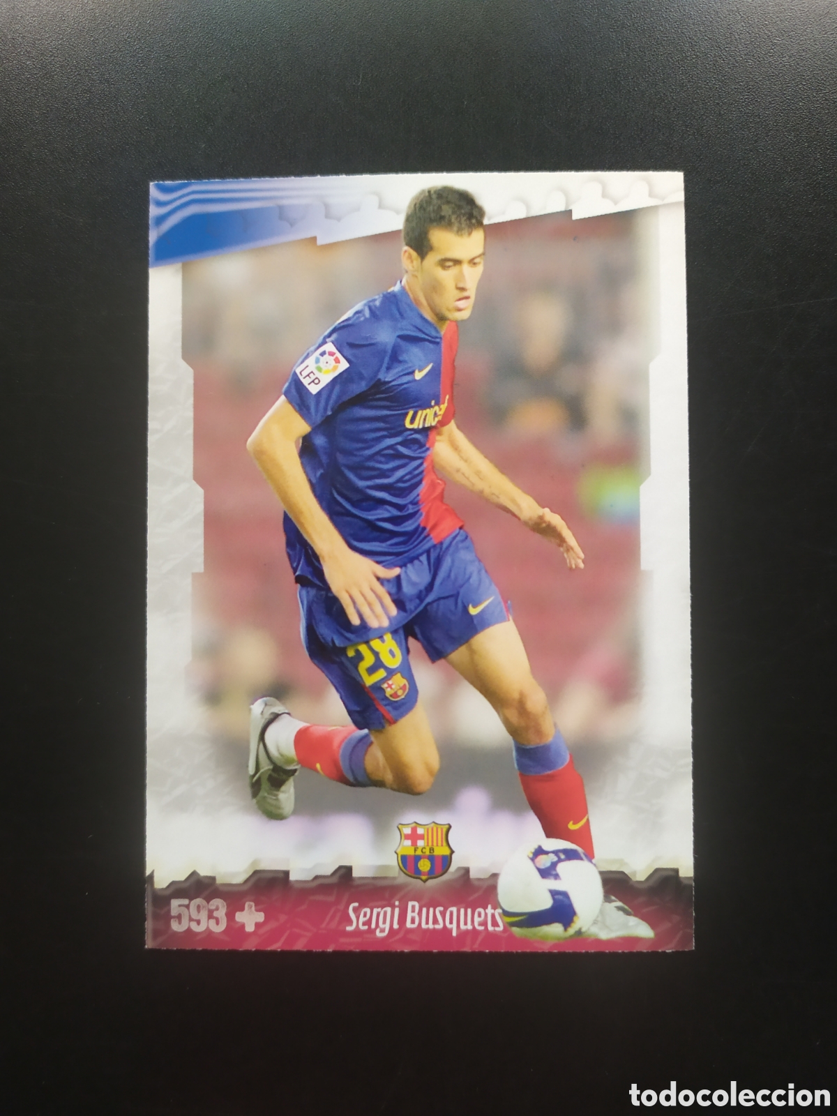 Cromos de F&uacute;tbol: Mundicromo fichas Liga 2008 2009 08 09 Busquets rookie n&deg; 593 Barcelona