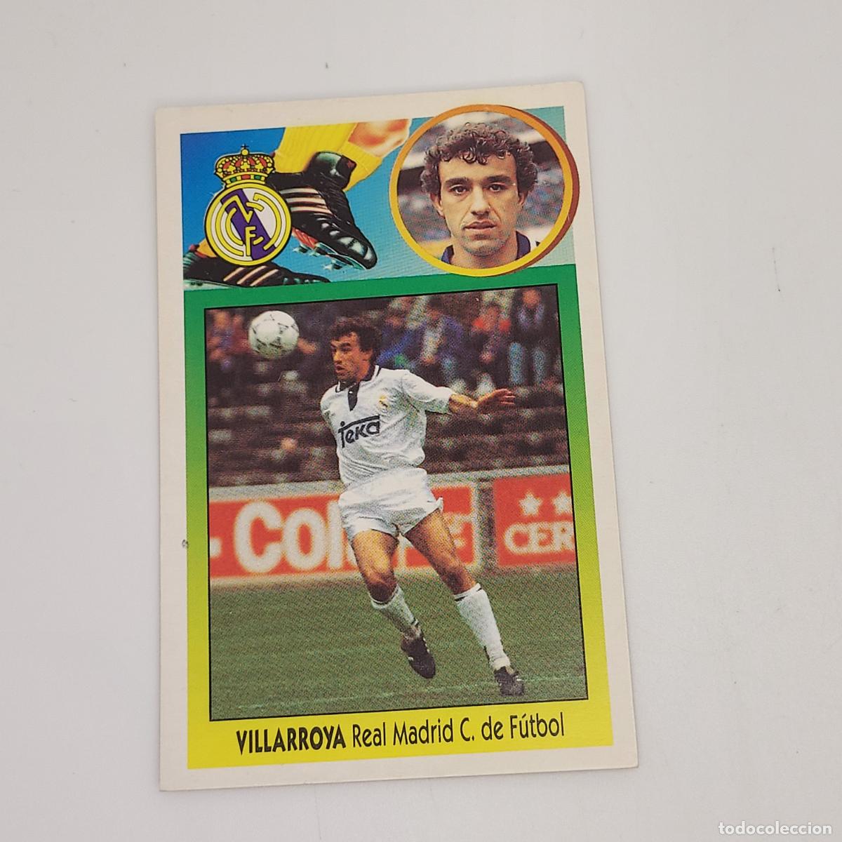 Cromos de F&uacute;tbol: CROMO VILLARROYA REAL MADRID 1993 1994 93 94 EDICIONES ESTE CARTON SIN PEGAR