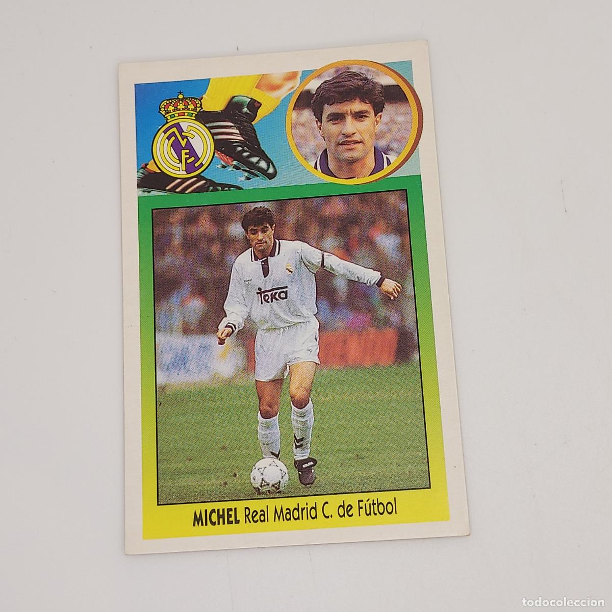 Cromos de F&uacute;tbol: CROMO MICHEL REAL MADRID 1993 1994 93 94 EDICIONES ESTE CARTON SIN PEGAR
