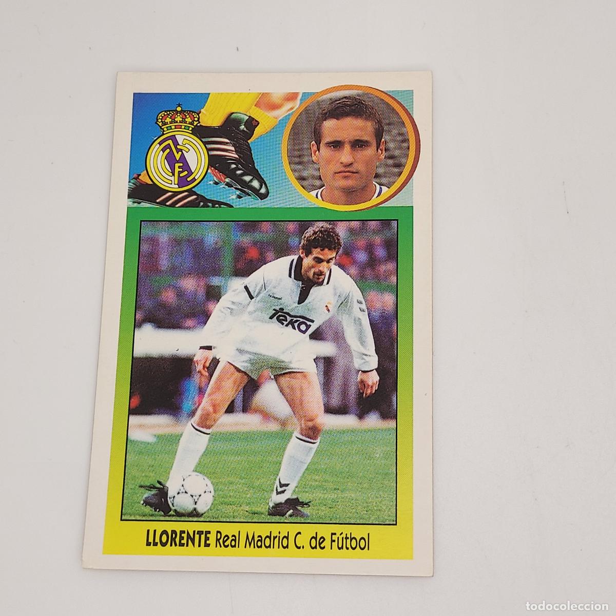 Cromos de F&uacute;tbol: CROMO LLORENTE REAL MADRID 1993 1994 93 94 EDICIONES ESTE CARTON SIN PEGAR