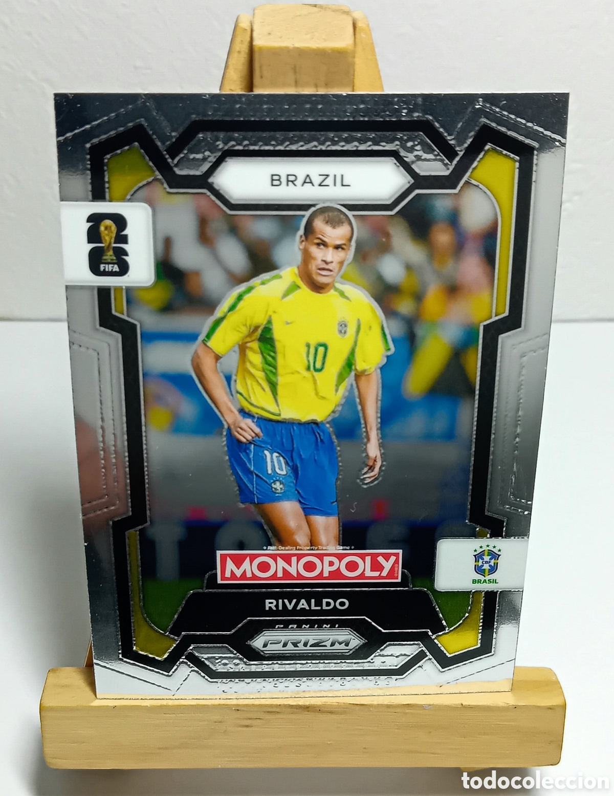 Cromos de F&uacute;tbol: RIVALDO 2026 BRASIL MONOPOLY PRIZM PANINI N&deg;21.