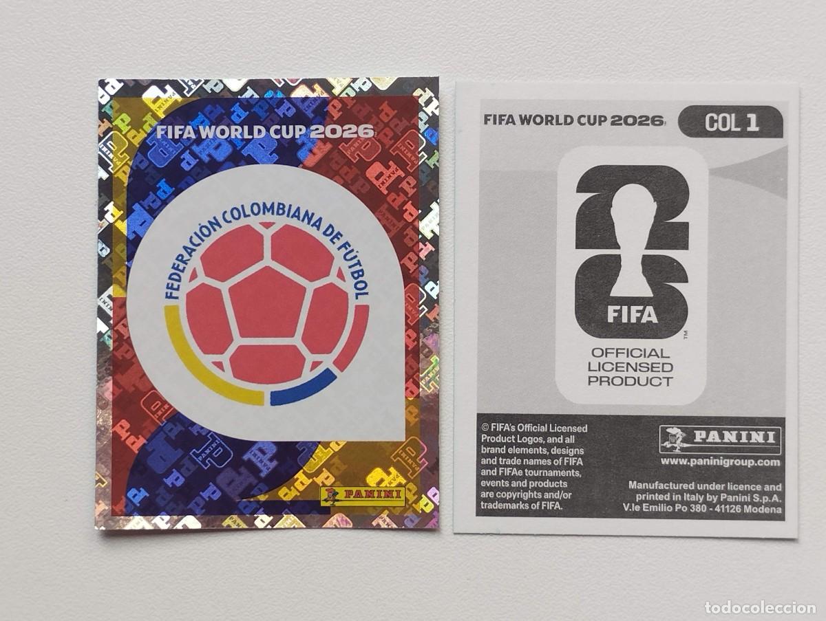 Cromos de F&uacute;tbol: CROMO STICKER WORLD CUP 2026 MUNDIAL 26 PANINI COLOMBIA COL1 COL 1 ESCUDO