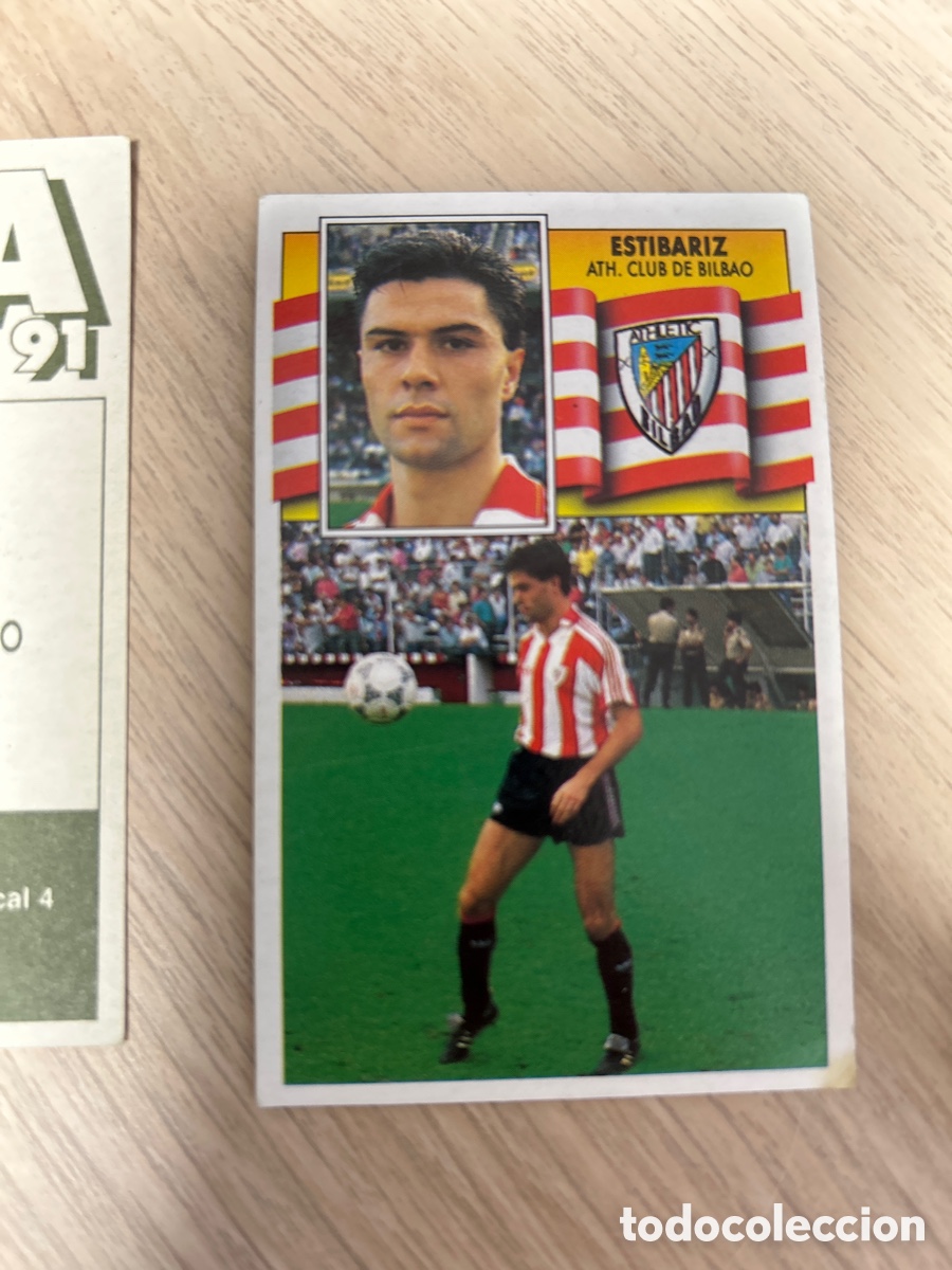 Cromos de F&uacute;tbol: ESTIBARIZ ATHLETIC CLUB DE BILBAO LIGA ESTE 1990 1991 90 91 NUNCA PEGADO SIN PEGAR