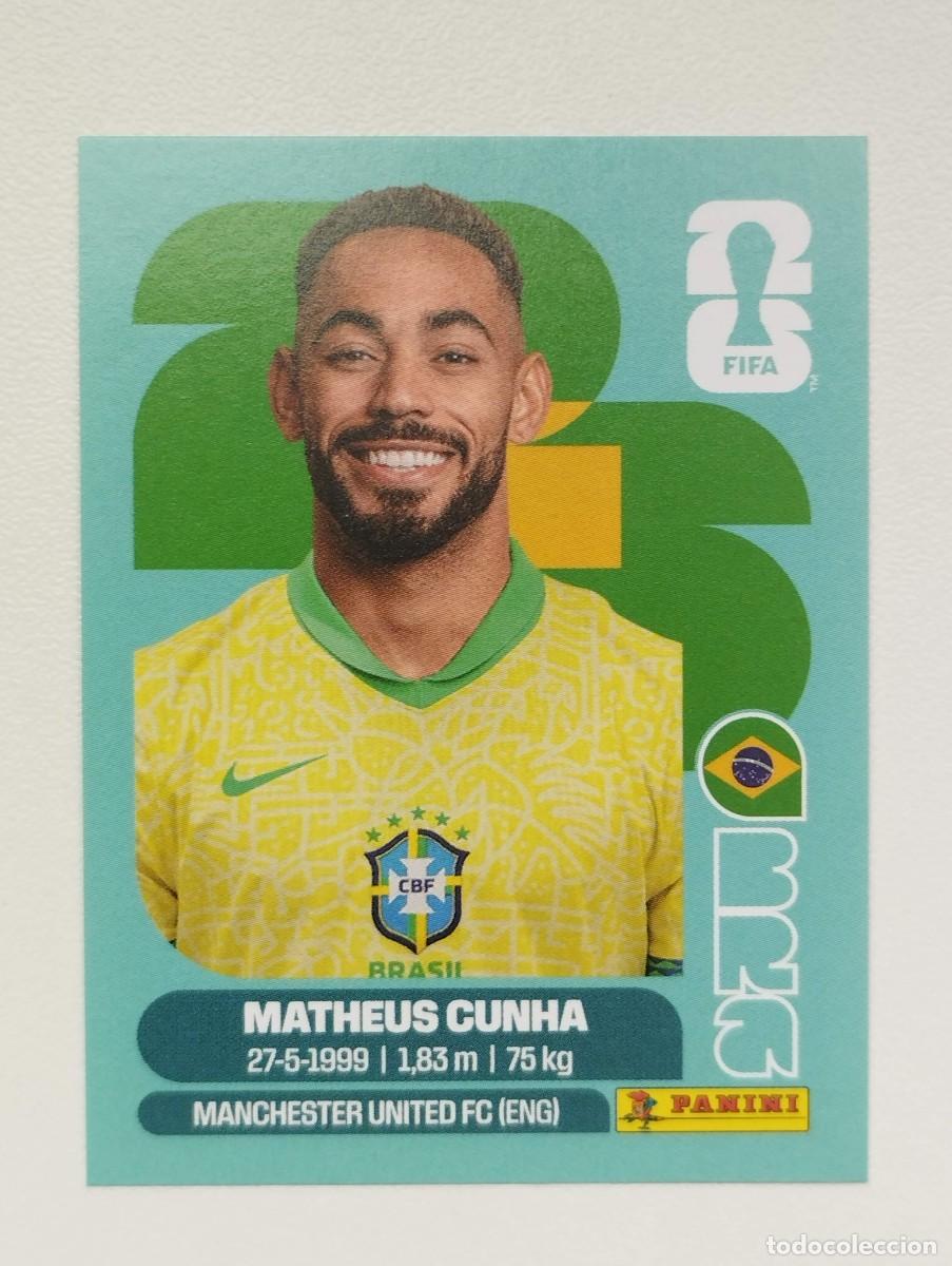 Cromos de F&uacute;tbol: CROMO STICKER WORLD CUP 2026 MUNDIAL 26 PANINI BRASIL BRA17 BRA 17 MATHEUS CUNHA
