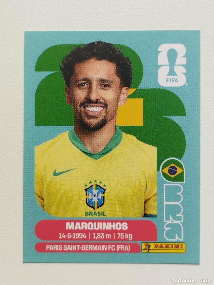 Cromos de F&uacute;tbol: CROMO STICKER WORLD CUP 2026 MUNDIAL 26 PANINI BRASIL BRA4 BRA 4 MARQUINHOS
