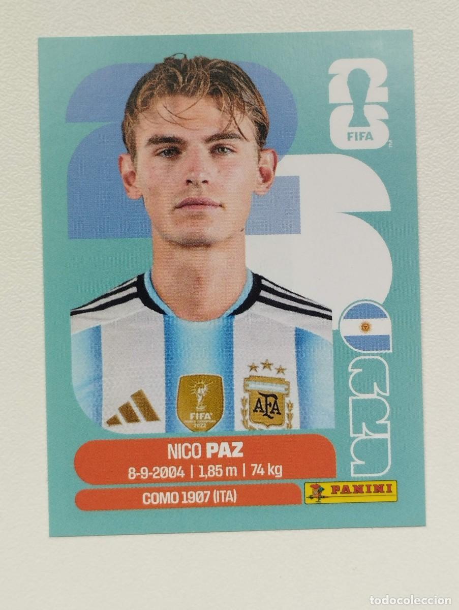 Cromos de F&uacute;tbol: CROMO STICKER WORLD CUP 2026 MUNDIAL 26 PANINI ARGENTINA ARG14 ARG 14 NICO PAZ