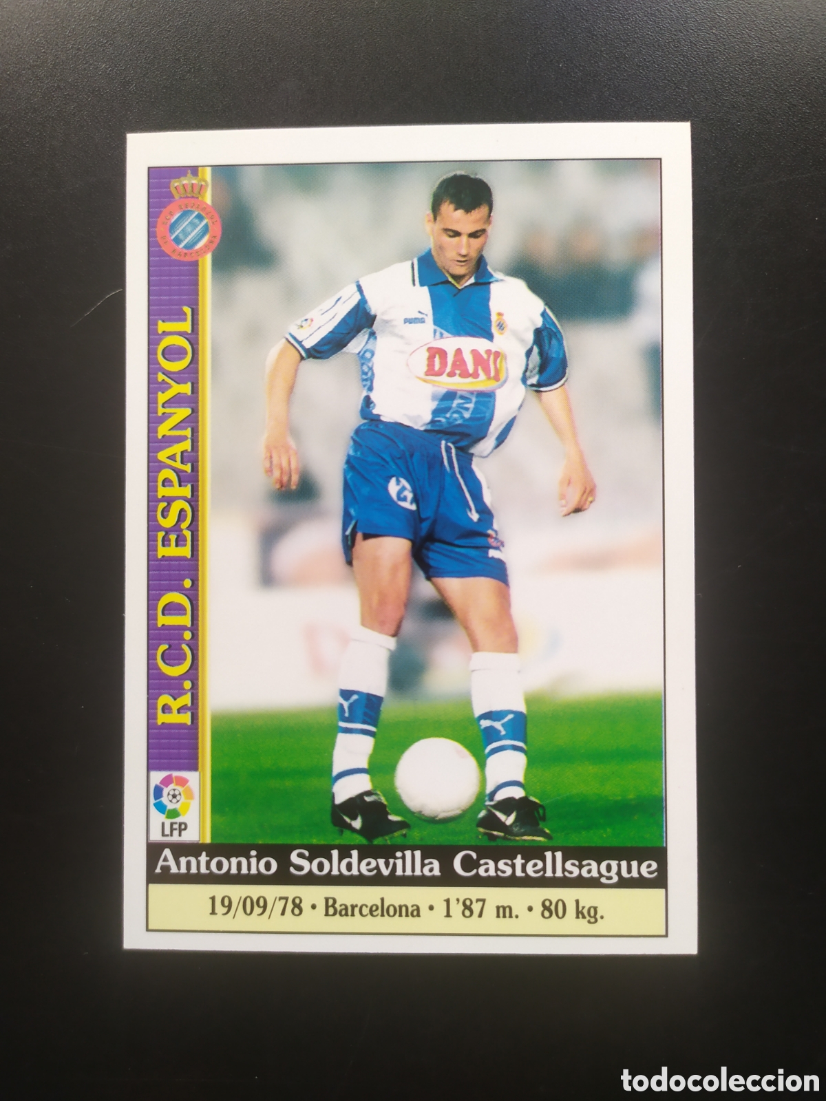 Cromos de F&uacute;tbol: Mundicromo fichas Liga 1999 2000 99 00 Soldevilla n&deg; 117 Espanyol
