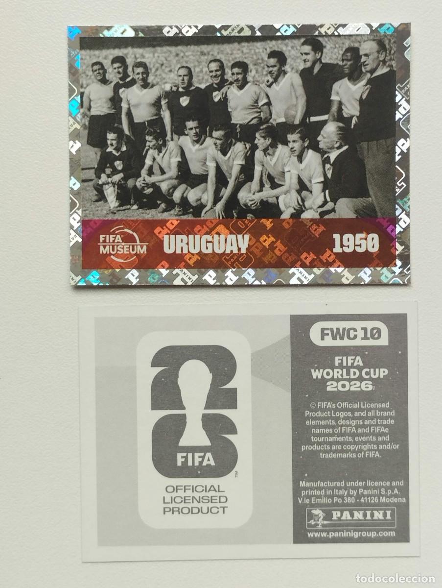 Cromos de F&uacute;tbol: CROMO STICKER WORLD CUP 2026 MUNDIAL 26 PANINI FIFA MUSEUM FWC10 FWC 10 URUGUAY 1950