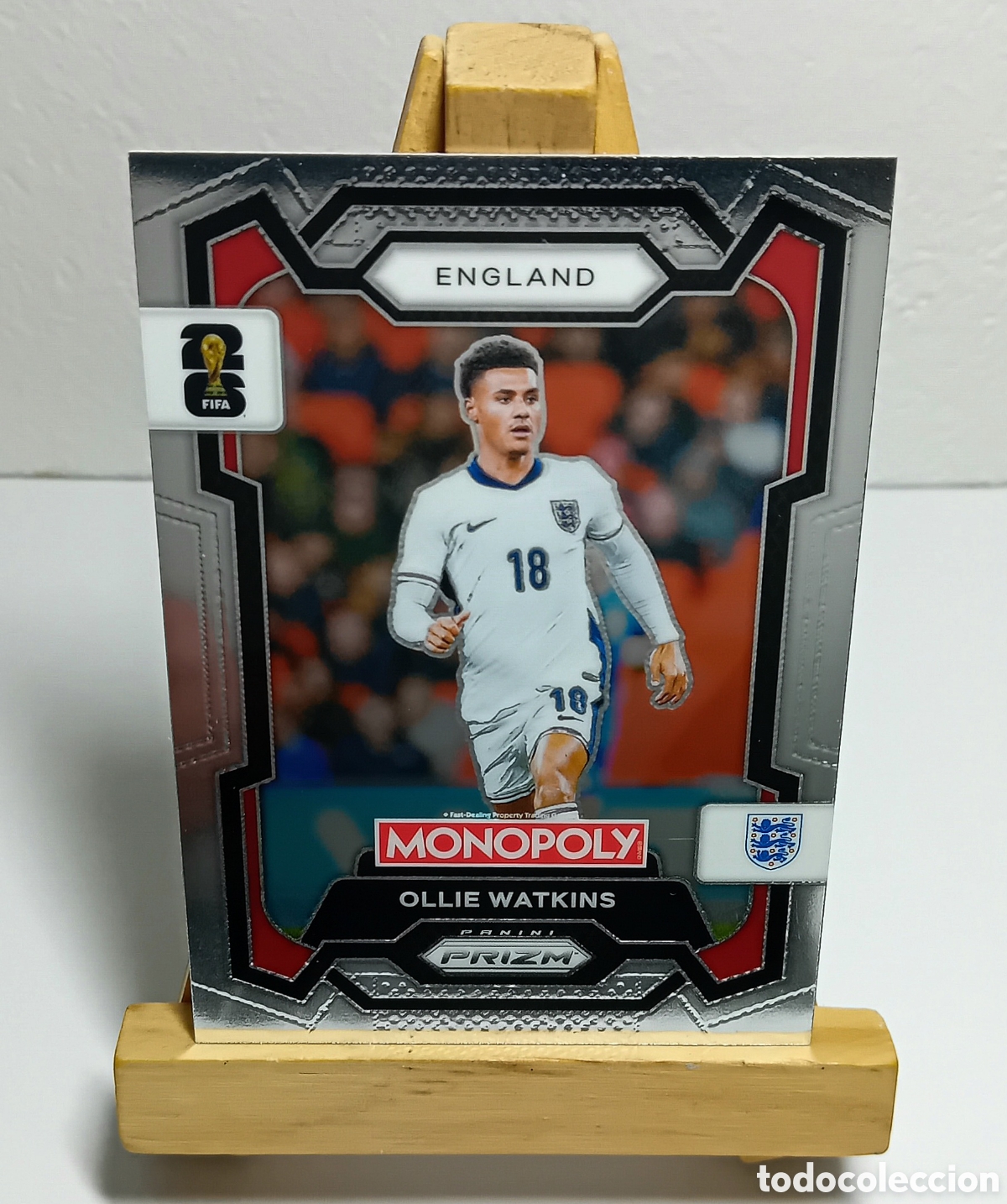 Figurine di Calcio: OLLIE WATKINS 2026 INGLATERRA MONOPOLY PRIZM PANINI N&deg;25