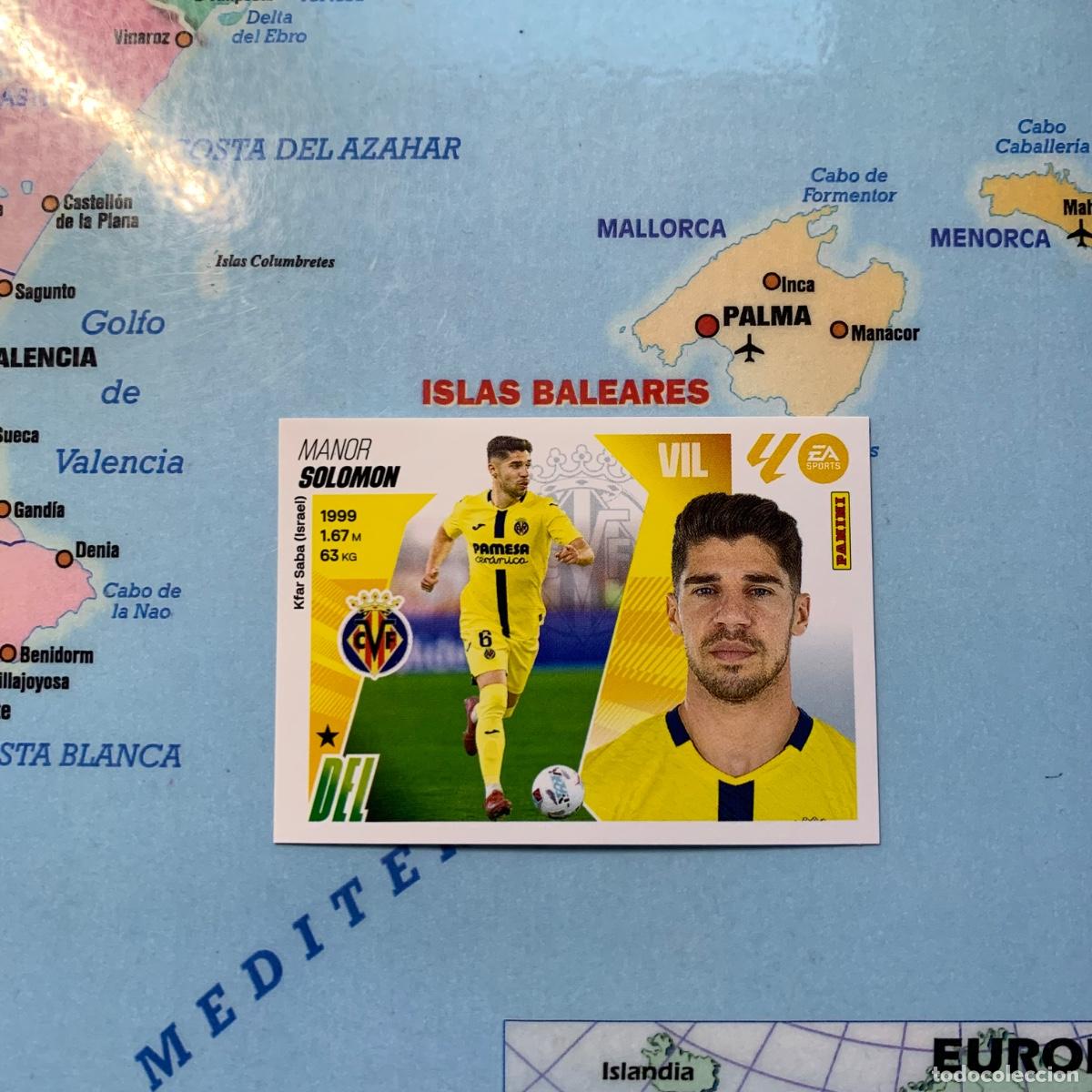 Football Stickers: Solomon &uacute;ltimo fichaje n&uacute;mero 52 Del Villarreal cromo liga este 25-26 2025-2026