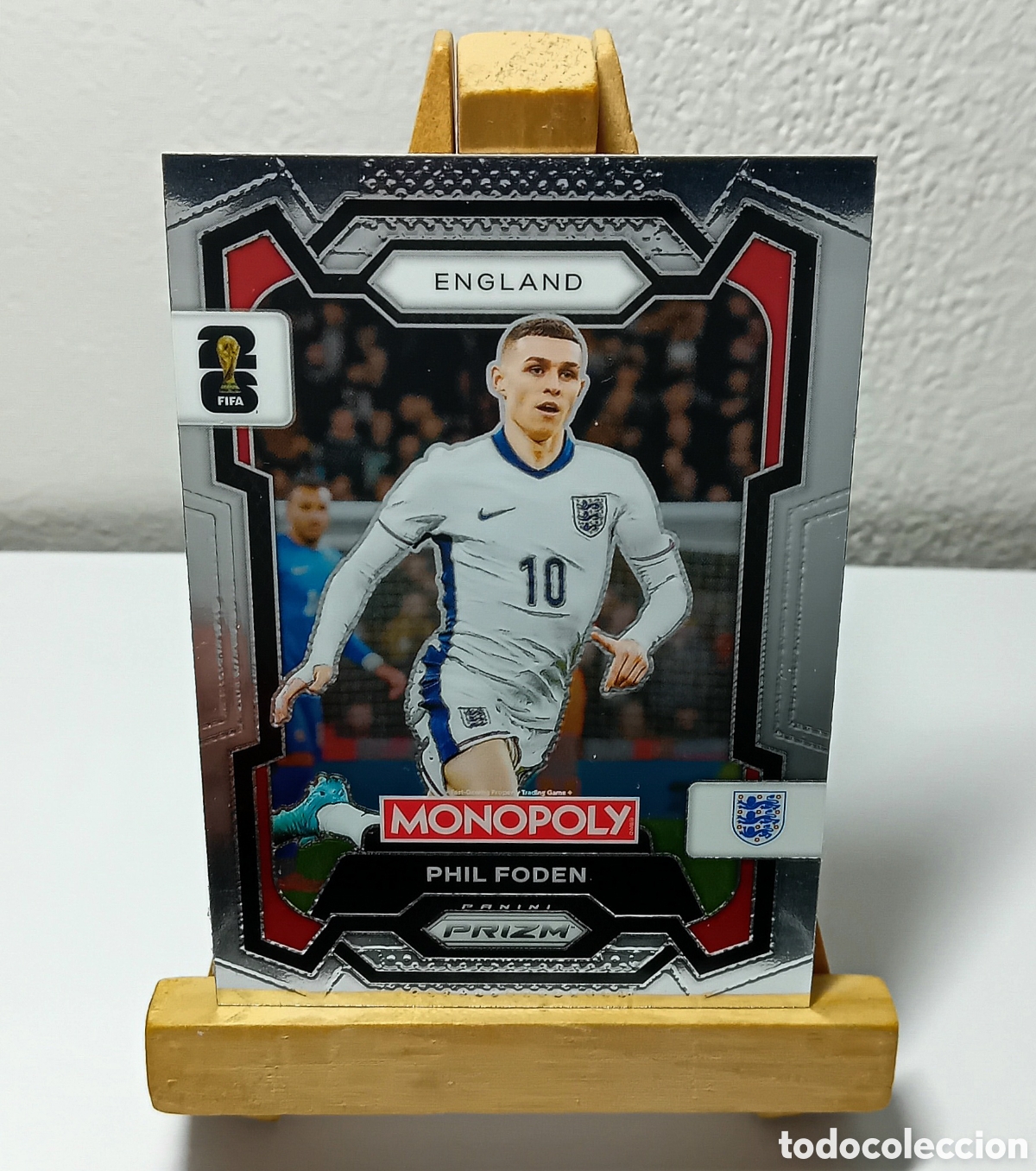 Football Stickers: PHIL FODEN 2026 INGLATERRA MONOPOLY PRIZM PANINI N&deg;29.