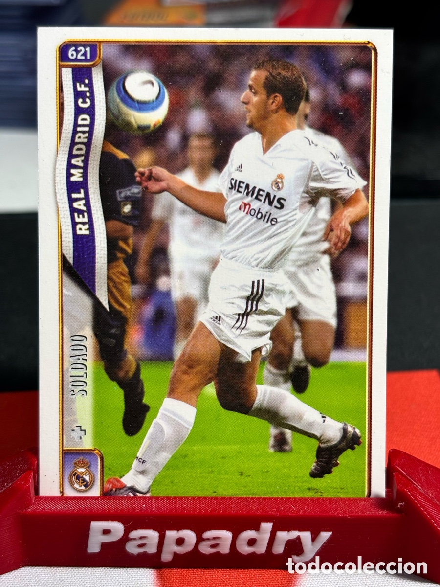 Cromos de F&uacute;tbol: Soldado + Plus Actualizaci&oacute;n - Real Madrid - MUNDICROMO FICHAS DE LA LIGA 2005