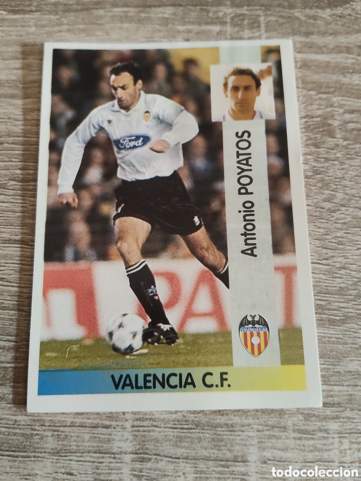 Cromos de F&uacute;tbol: Panini liga 1996 1997 96 97 28 Poyatos Valencia