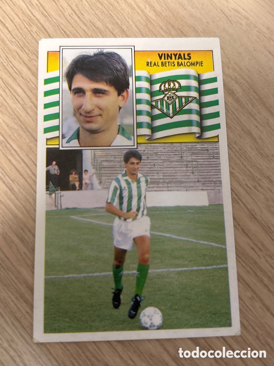 Cromos de F&uacute;tbol: VINYALS BETIS FICHAJE 22 LIGA ESTE 1990 1991 90 91 NUNCA PEGADO SIN PEGAR