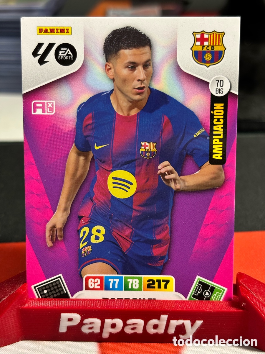 Cromos de F&uacute;tbol: ROONY BARDGHJI #70 BIS BARCELONA AMPLIACION 2025-26 PANINI ADRENALYN LIGA 25/26