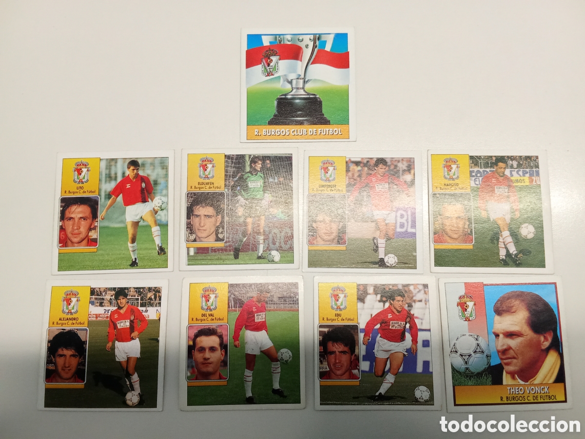 Cromos de F&uacute;tbol: LITO BURGOS LIGA ESTE 92 93 NUNCA PEGADO