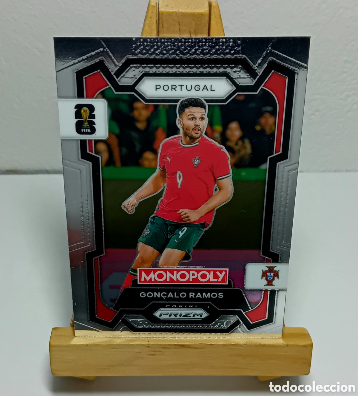 Cromos de F&uacute;tbol: GON&Ccedil;ALO RAMOS 2026 PORTUGAL MONOPOLY PRIZM PANINI N&deg;30.