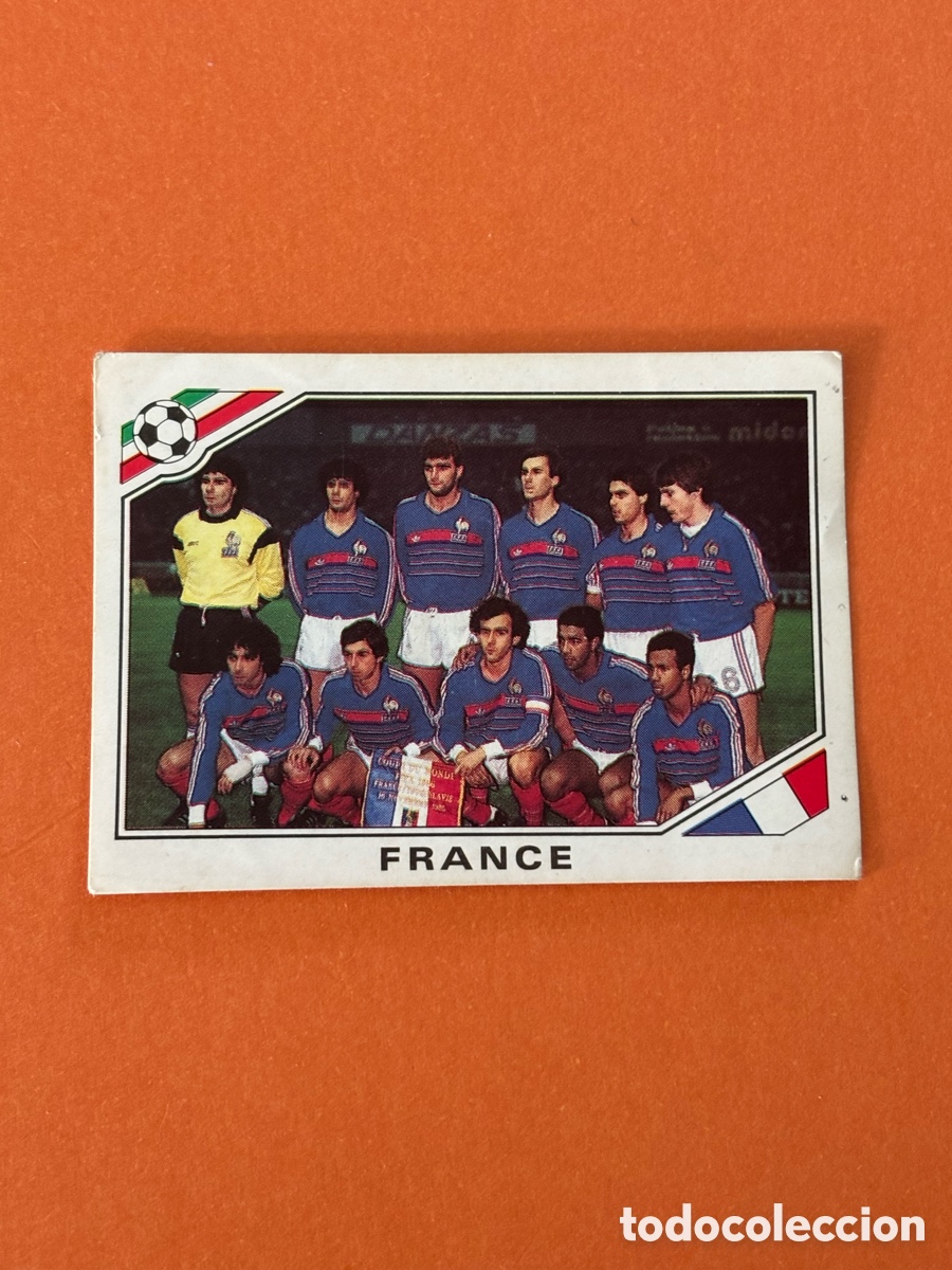 Cromos de F&uacute;tbol: ALINEACI&Oacute;N EQUIPO 165 FRANCIA M&Eacute;XICO 1986 86 MUNDIAL PANINI NUNCA PEGADO SIN PEGAR