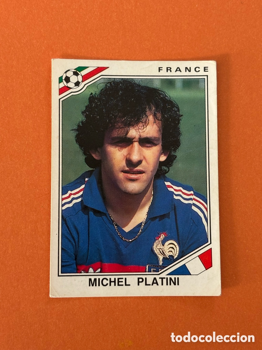 Cromos de F&uacute;tbol: Michel Platini 175 Francia Mexico 86 Mundial 1986 Panini SIN PEGAR