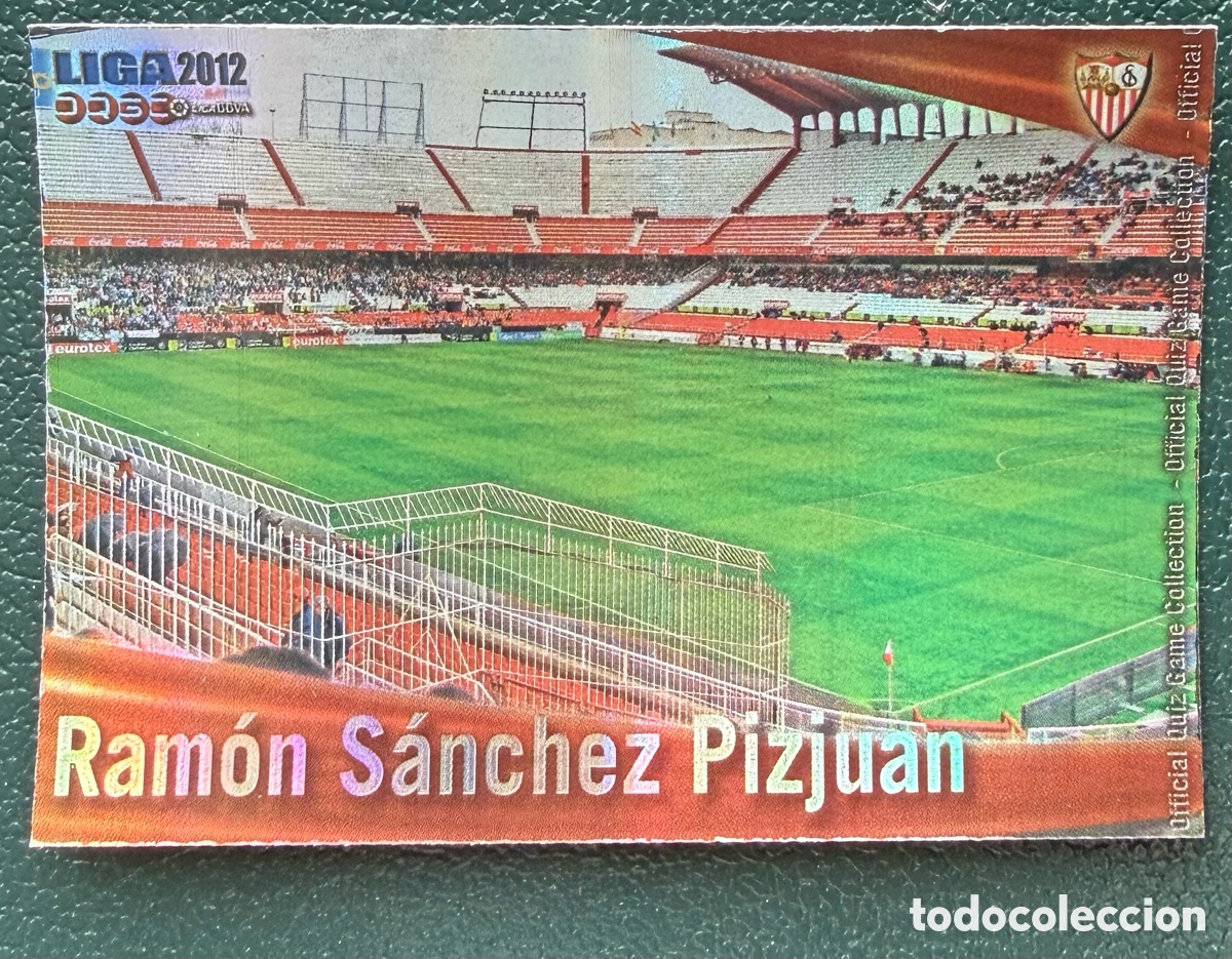 Cartes &agrave; collectionner de Football: 110 ESTADIO RAMON SANCHEZ PIZJUAN BRILLO RAYAS SEVILLA FC FICHAS ALBUM MUNDICROMO 2011 2012 11 12