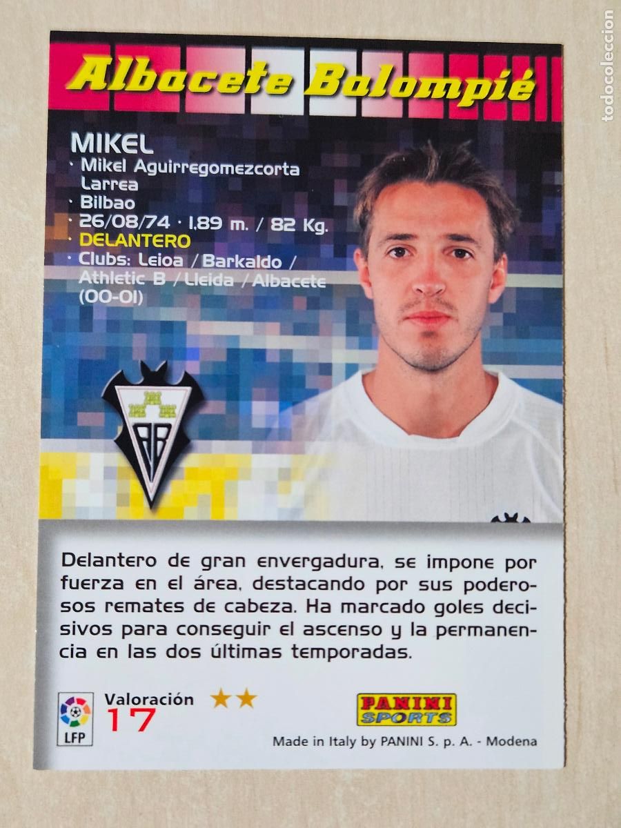 Cromos de F&uacute;tbol: CROMO N&ordm; 17 MIKEL - MEGACRACKS 2004 05 - ALBACETE -