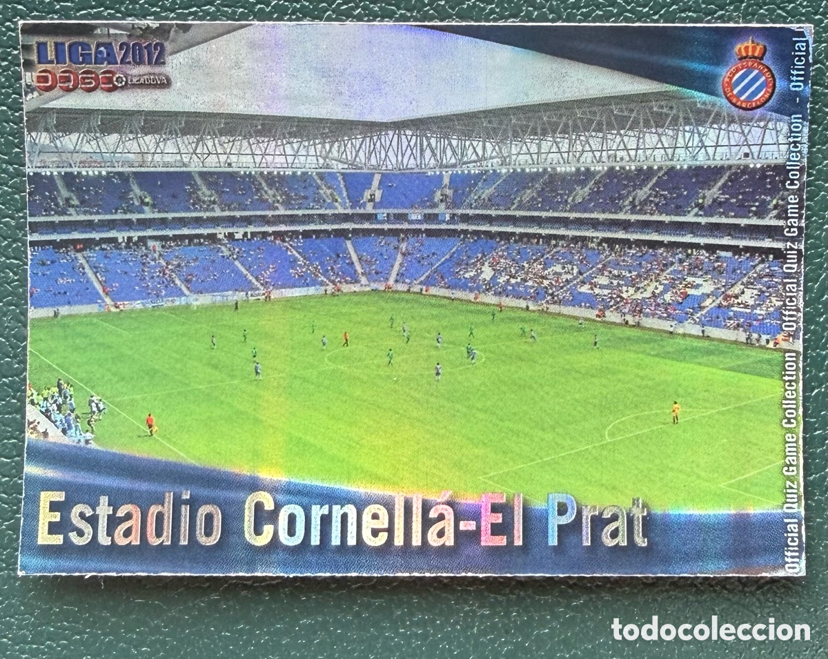 Cartes &agrave; collectionner de Football: 191 ESTADIO CORNELLA EL PRAT BRILLO RAYAS RCD ESPANYOL FICHAS ALBUM MUNDICROMO 2011 2012 11 12