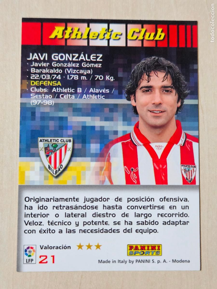 Cromos de F&uacute;tbol: CROMO N&ordm; 21 JAVI GONZALEZ - MEGACRACKS 2004 05 - ATHLETIC DE BILBAO