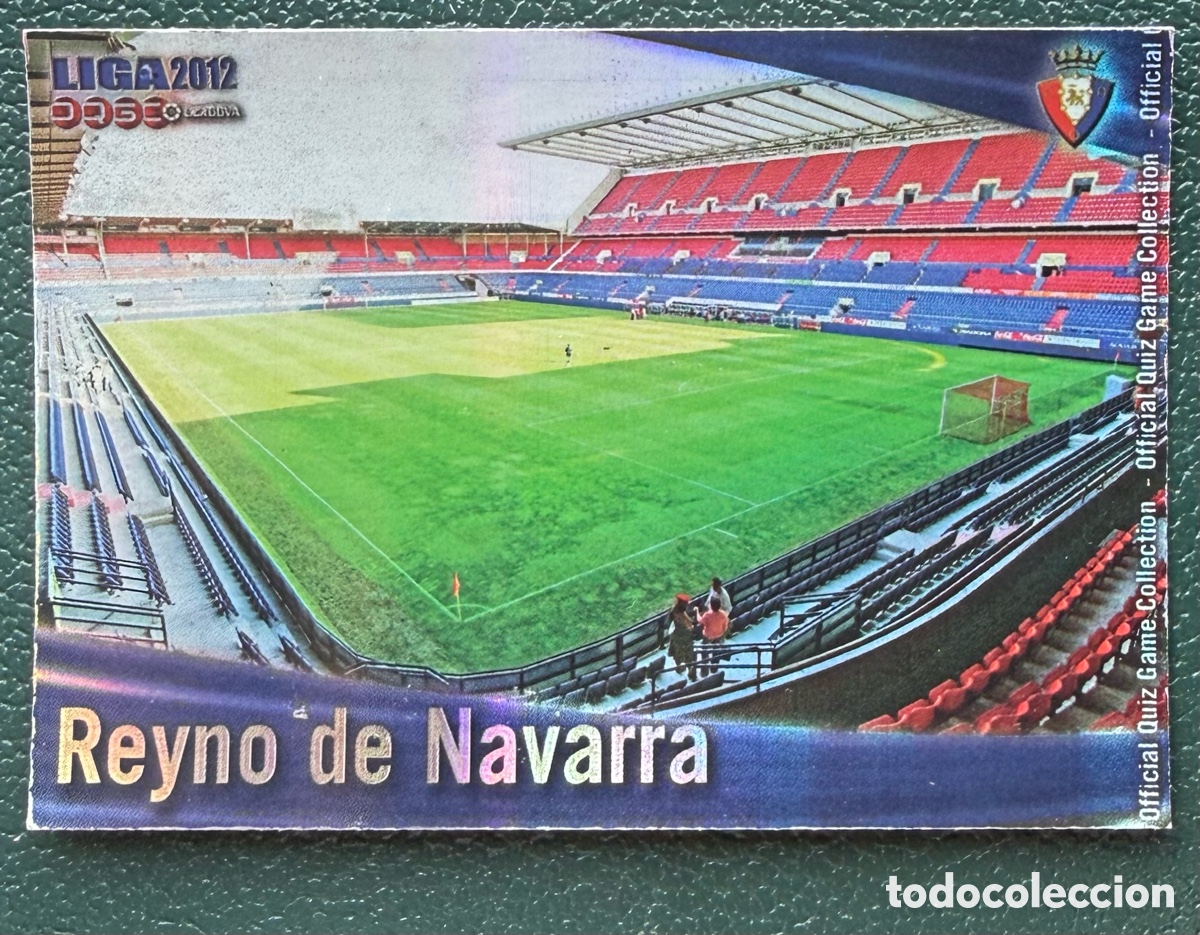 Figurine di Calcio: 218 ESTADIO REYNO DE NAVARRA BRILLO RAYAS CA OSASUNA FICHAS ALBUM MUNDICROMO 2011 2012 11 12