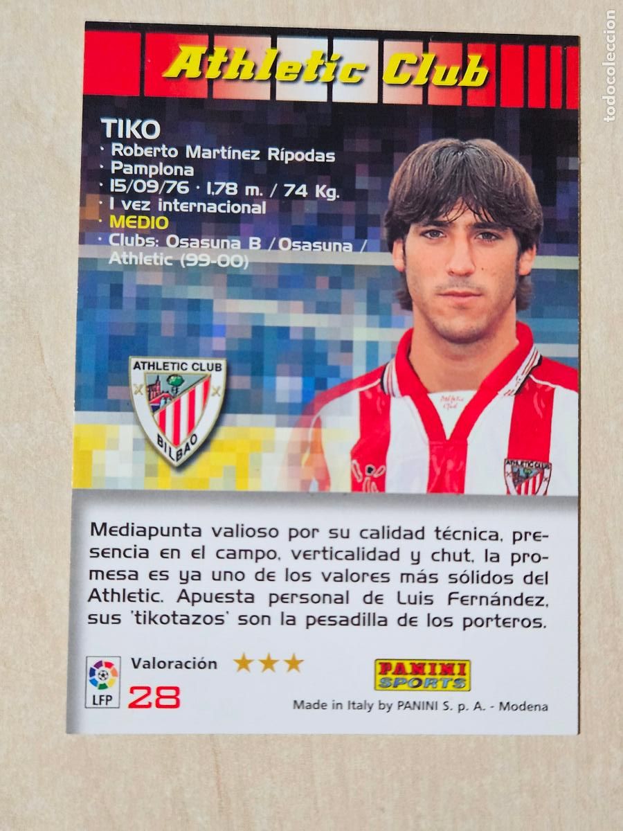 Cromos de F&uacute;tbol: CROMO N&ordm; 28 TIKO - MEGACRACKS 2004 05 - ATHLETIC DE BILBAO