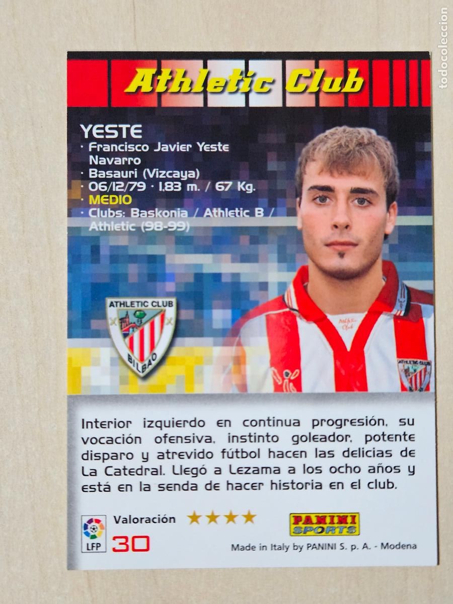 Cromos de F&uacute;tbol: CROMO N&ordm; 30 YESTE - MEGACRACKS 2004 05 - ATHLETIC DE BILBAO