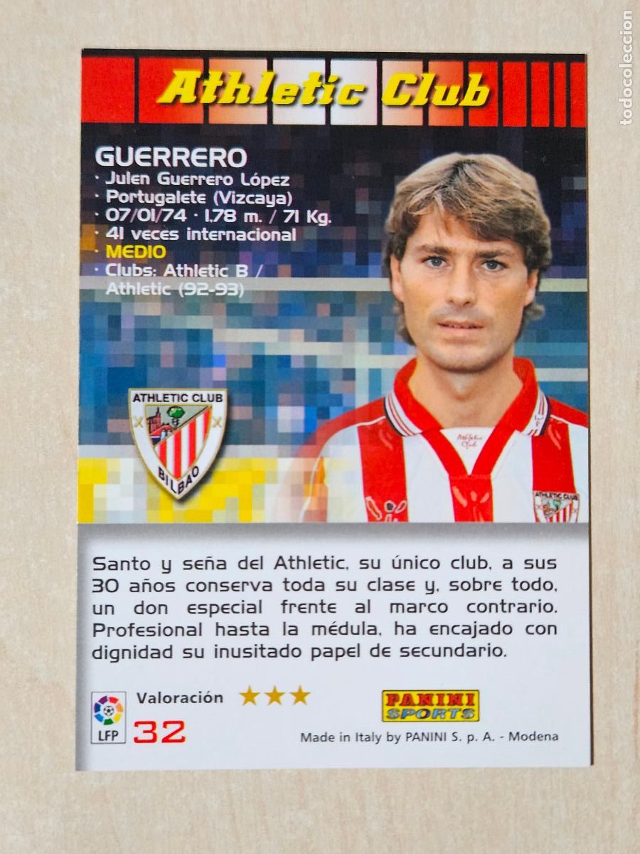 Cromos de F&uacute;tbol: CROMO N&ordm; 32 GUERRERO - MEGACRACKS 2004 05 - ATHLETIC DE BILBAO