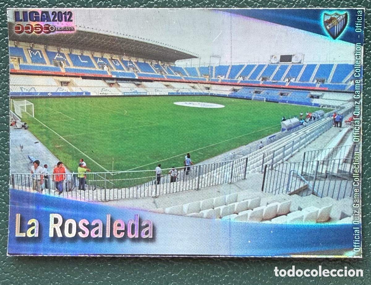 Figurine di Calcio: 272 ESTADIO LA ROSALEDA BRILLO RAYAS MALAGA CF FICHAS ALBUM MUNDICROMO 2011 2012 11 12