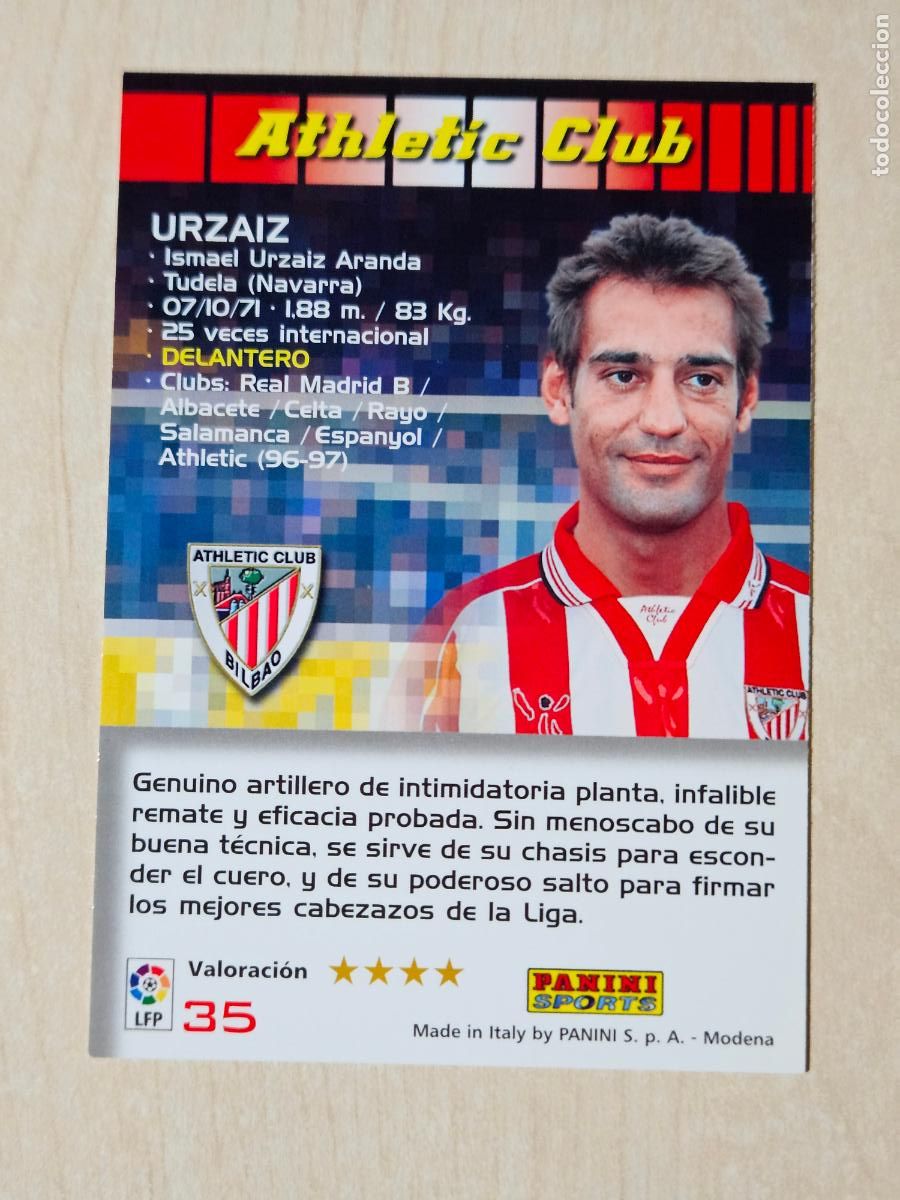 Fu&szlig;ball-Sticker: CROMO N&ordm; 35 URZAIZ - MEGACRACKS 2004 05 - ATHLETIC DE BILBAO