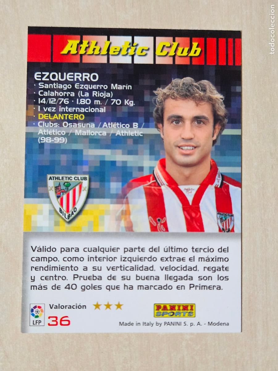 Fu&szlig;ball-Sticker: CROMO N&ordm; 36 EZQUERRO - MEGACRACKS 2004 05 - ATHLETIC DE BILBAO